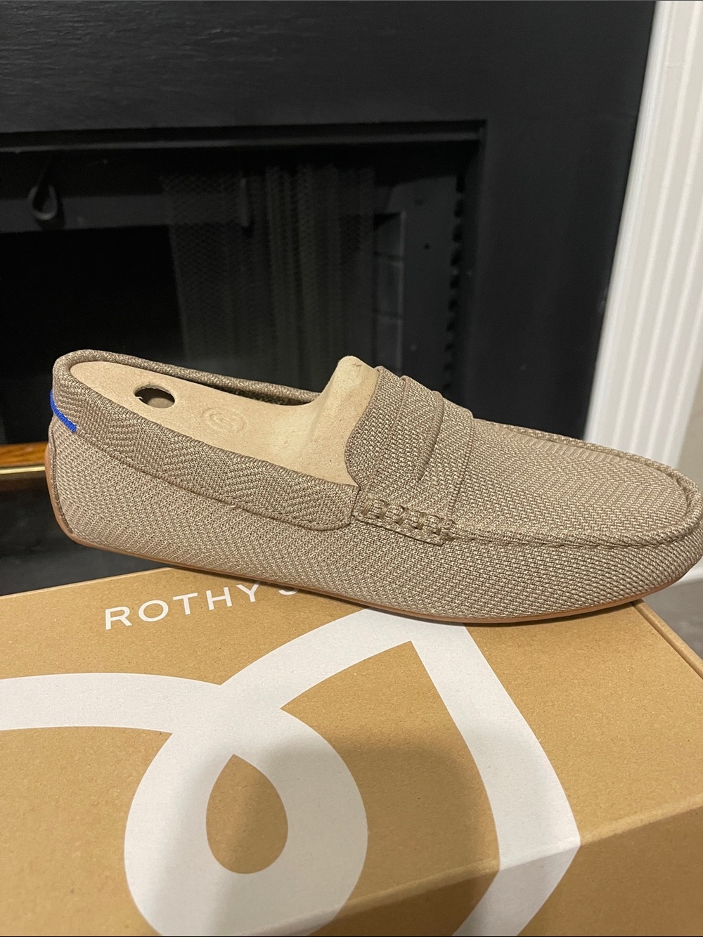Rothy's Men's Tan Knit Penny Loafer